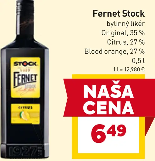 Fernet Stock bylinný likér