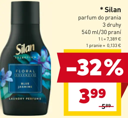 Silan parfum do prania 3 druhy