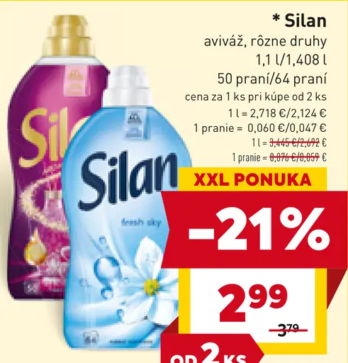 Silan aviváž rôzne druhy