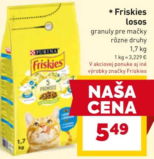 Friskies granuly pre mačky losos