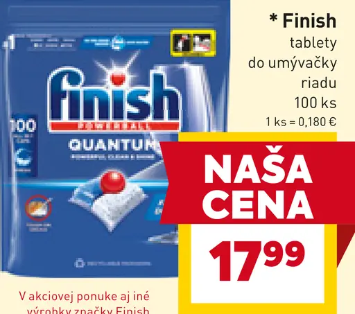 Finish Tablety do umývačky riadu