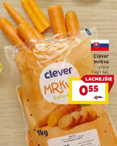 Clever mrkva praná