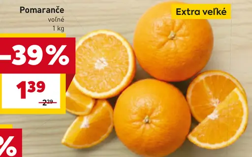 Bon Via pomaranče voľné extra veľké