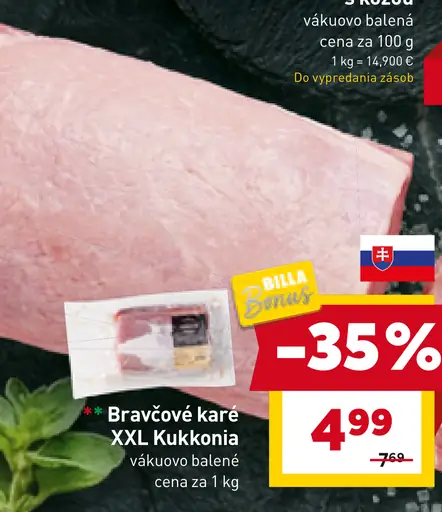 Bravčové stehno XXL Kukkonia vákuovo balené