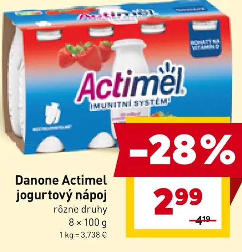 Danone Actimel jogurtový nápoj