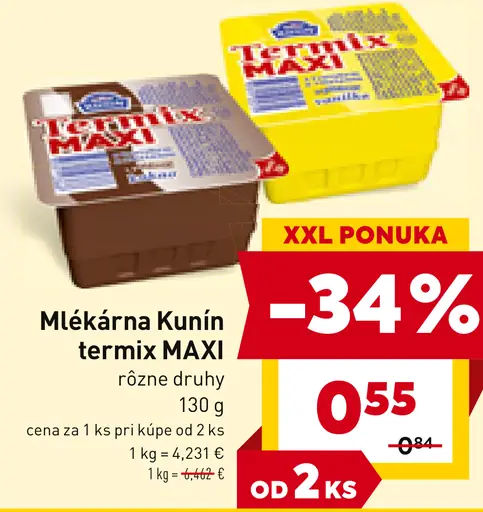 Mlékárna Kunín termix MAXI dezert