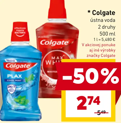 Colgate ústna voda