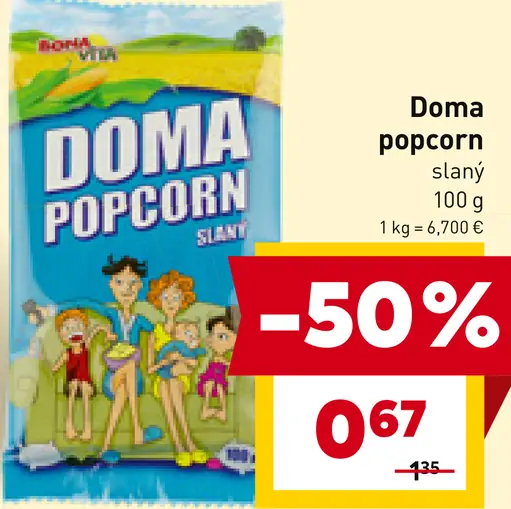 Doma popcorn slaný