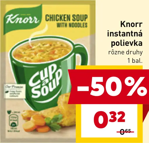 Knorr instantná polievka