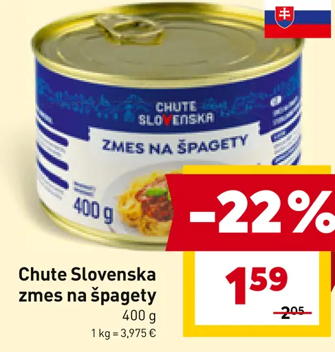 Chute Slovenska zmes na špagety