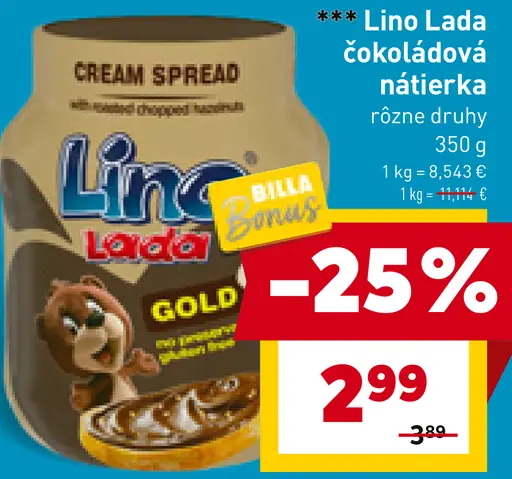 Lino Lada čokoládová nátierka