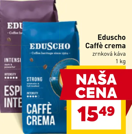 Eduscho Caffè Crema zrnková káva