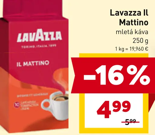Lavazza il mattino mletá káva