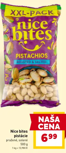 Nice bites pistácie pražené, solené