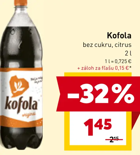 Kofola bez cukru, citrus