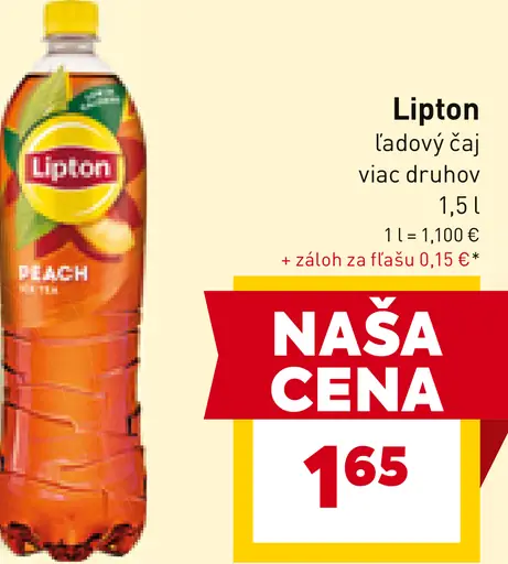 Lipton Ice Tea ľadový čaj s príchuťou broskyne