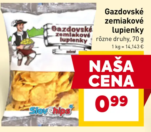 Gazdovské zemiakové lupienky