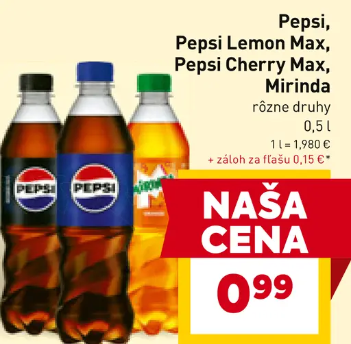 Pepsi kolový nápoj