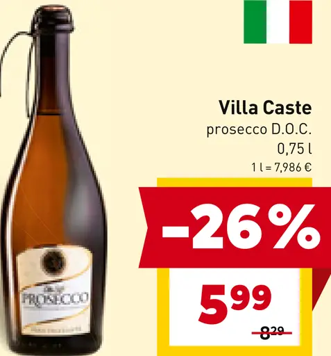 Villa Caste prosecco D.O.C.