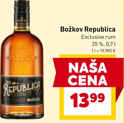 Božkov Republica Exclusive rum 38%