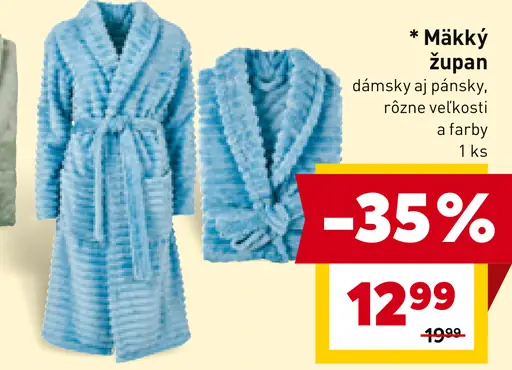 Mäkký župan dámsky a pánsky
