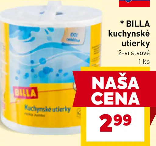 BILLA kuchynské utierky 2-vrstvové