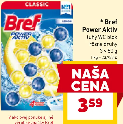 Bref Power Aktiv tuhý WC blok