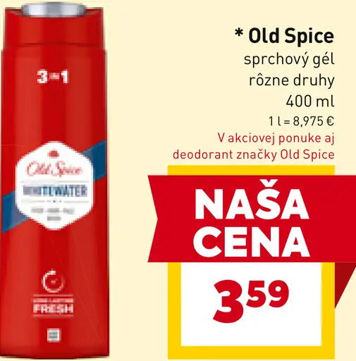 Old Spice sprchový gél