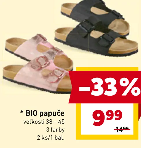 BIO papuče dámske