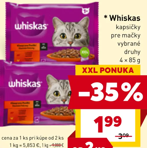 Whiskas Kapsičky pre mačky