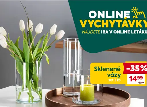 Sklenené vázy set