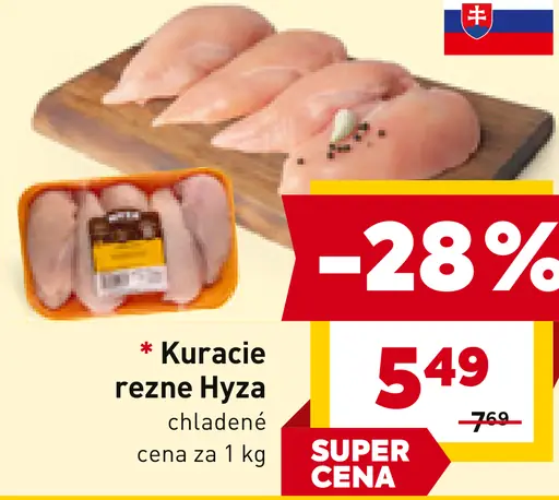 Kuracie rezne Hyza chladené