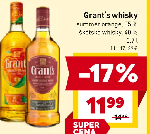 Grant's Whisky Summer Orange