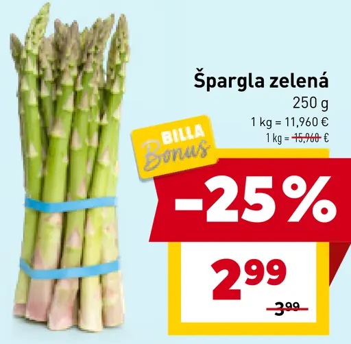 Špargľa zelená