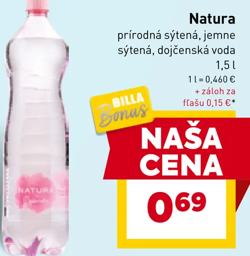 Natura jemne sýtená voda
