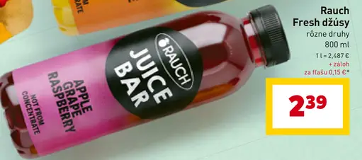 Rauch Fresh džús Apple Grape Raspberry