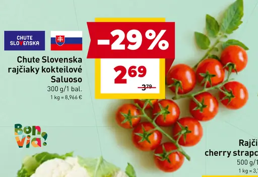 Chute Slovenska rajčiaky kokteilové Saluoso