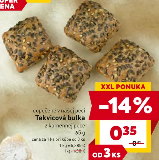 Tekvicová bulka z kamennej pece