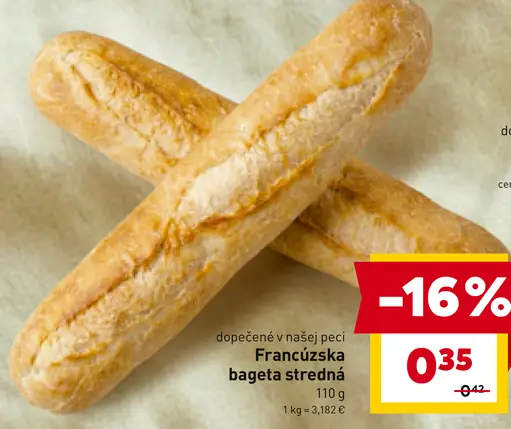 Francúzska bageta stredná