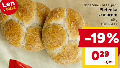 Pletenka s cmarom dopečená v našej peci