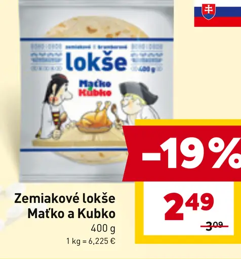 Zemiakové lokše Maťko a Kubko