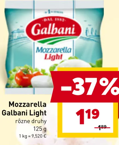Galbani Mozzarella Light syr