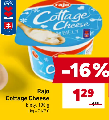 Rajo Cottage Cheese biely