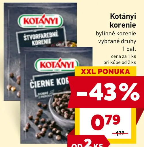 Kotányi bylinkové korenie