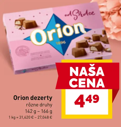 Orion Deli čokoládové tyčinky rôzne druhy