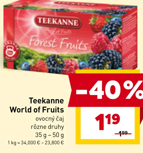 Teekanne World of Fruits ovocný čaj