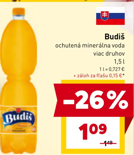 Budiš minerálna voda