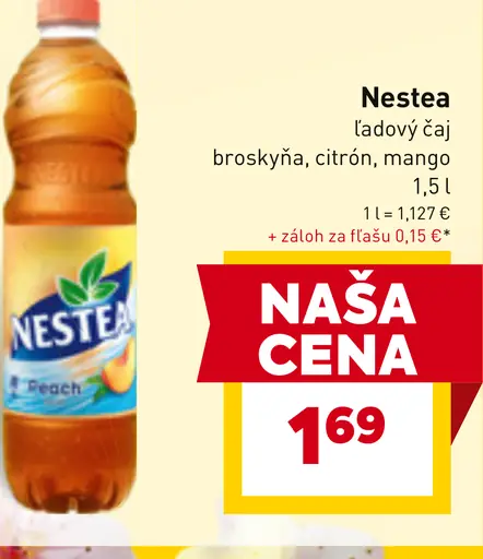 Nestea ľadový čaj broskyňa, citrón, mango