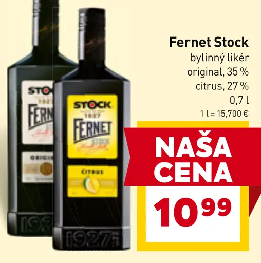 Fernet Stock Citrus Bylinný likér