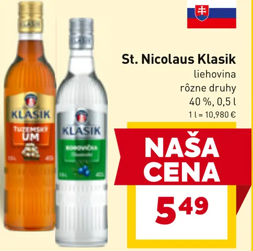 St. Nicolaus Klasik liehovina, rôzne druhy